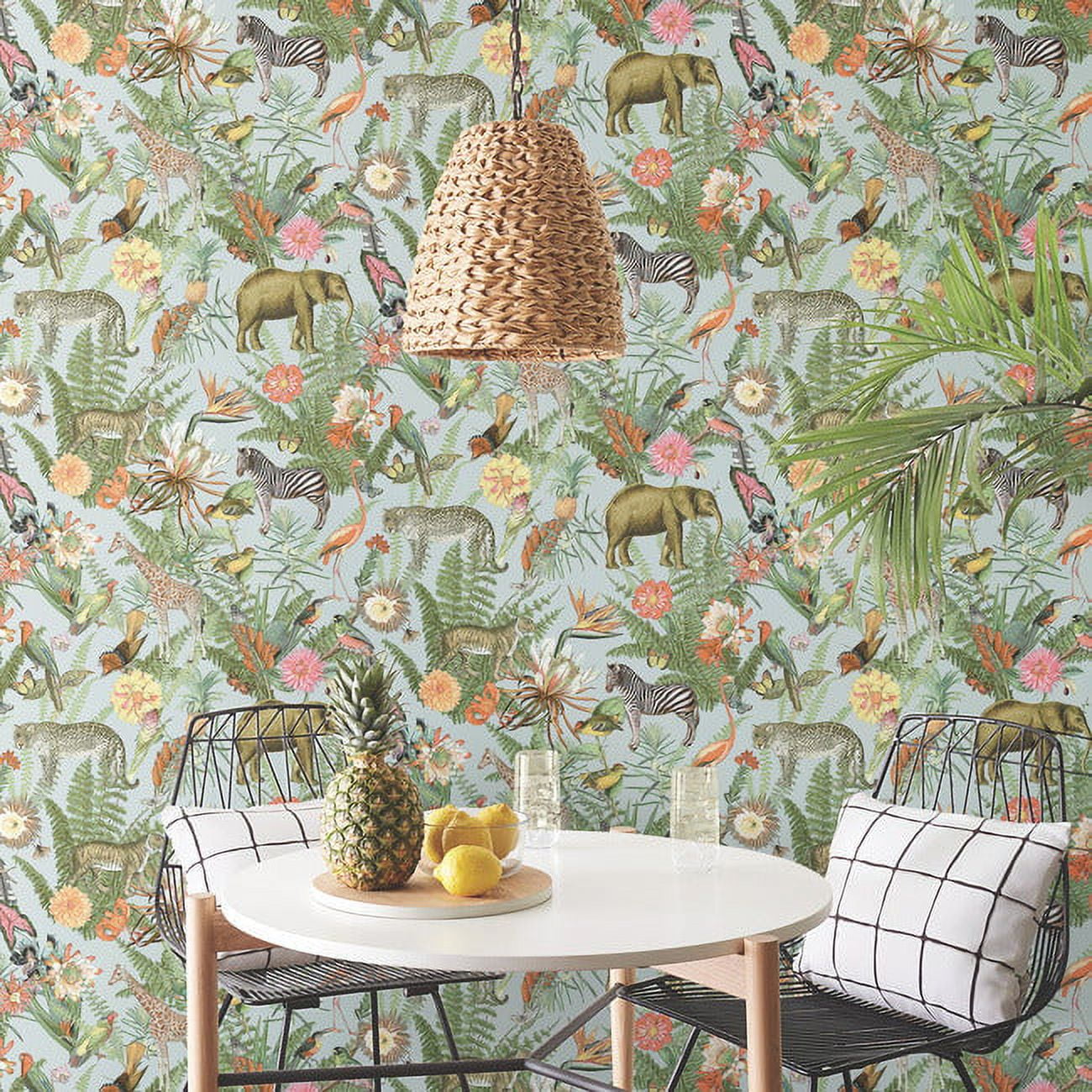 Tropical Zoo Peel & Stick Wallpaper