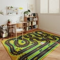 thumbnail image 5 of ASPILLOW Kids Play Rug, Non-Slip Traffic Road Car Carpet for Kids, Washable Soft Race Track Rug for Playroom Boys Bedroom Classroom,4x5ft, 5 of 9