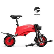 Jetson LX10 Electric Bicycle Ride On, 260 Lb. Weight Limit, Ages 12+, Red, 10 In., Wheel, 250-Watt Motor, Foldable, Head Light, Twist Throttle, Hand Brake, Top Speed: 15.5 MPH and 4 Hour Charge Time