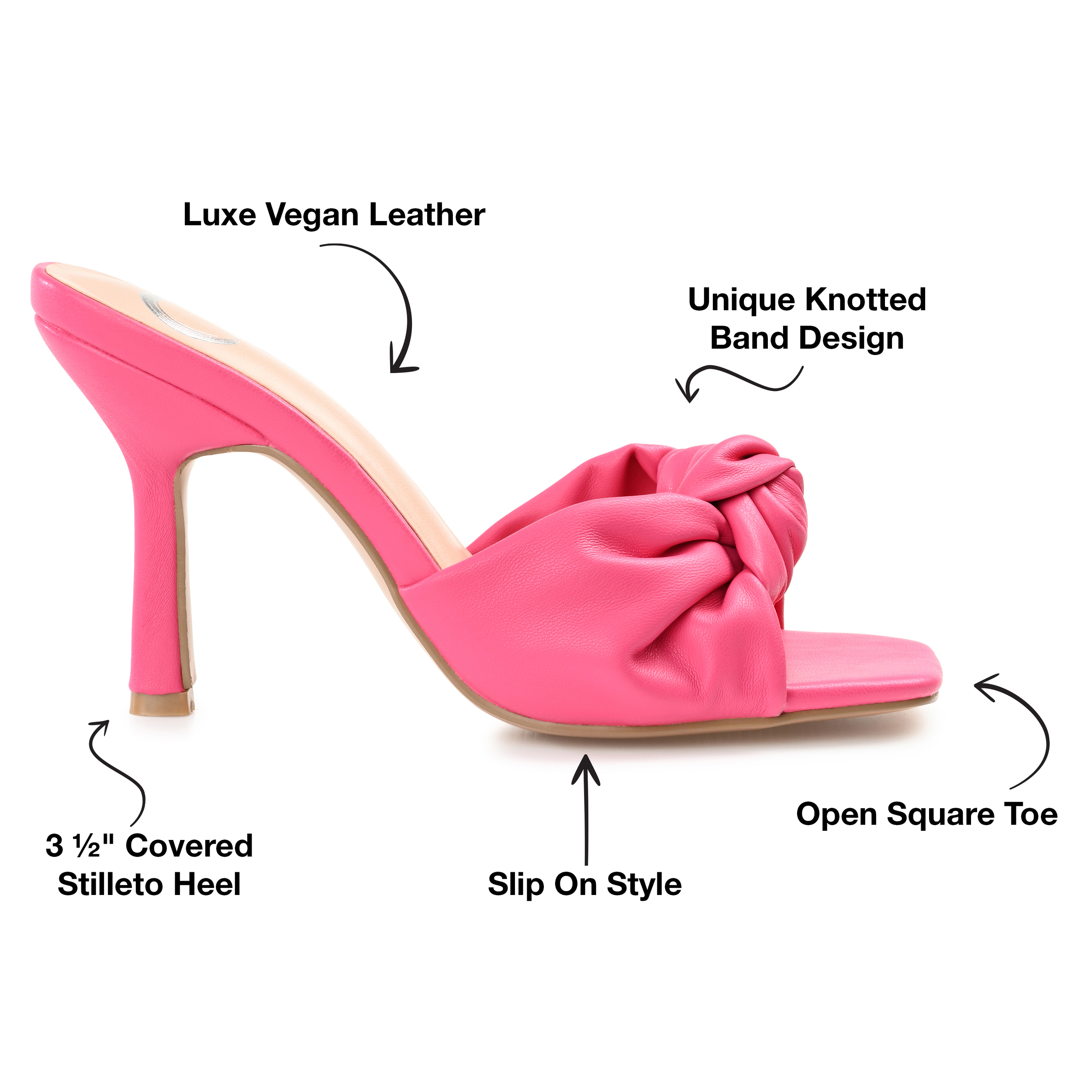 Journee Collection Womens Diorra Open Toe High Stiletto Pumps