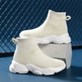 thumbnail image 4 of Willtoo Girls Breathable Athletic Sneakers Lightweight Outdoor Tennis Sock Shoes, 4 of 5