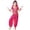 Hot Pink, variant on Children Kids Girls Summer Outfits 4 Piece Belly Dance Performance Outfit Sequin Halter Top Harem Pants with Head Scarf Stage Show Fashion Clothes,Red,9-10 Years