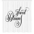 thumbnail image 3 of Ambesonne Saying Shower Curtain, Modern Handwriting, 69"Wx84"L, Black and White, 3 of 3