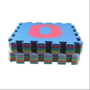 AGPtek 10 Pcs 32X32CM High Quality Exercise Mat EVA Foam Puzzle Interlocking Tiles - Number Graphic Pattern