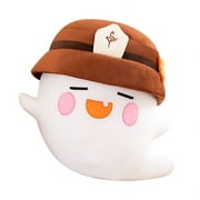 The Cute Ghost Plush Stuffed Doll Game Genshin  Throw Pillow Hu Tao Genshin Ghost Toys,Gift for Game Fans