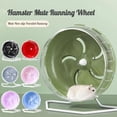 thumbnail image 2 of Rueda de hámster de plástico transparente rosa y azul para hámsteres 2024 Y9Z4, 2 of 7