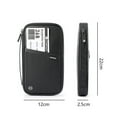 thumbnail image 5 of sunsanly Passports Pouch Multi-Compartments Zipper Closure Waterproof Anti-lost Easy Access High Security Passports Organizer Travel Accessory, 5 of 7