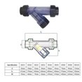 thumbnail image 2 of PVC Hose Filter y Type 32mm Mesh Filter Aquarium Irrigation PVC Strainer Tubular Filter(32mm Inner Diameter), 2 of 3