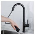 thumbnail image 1 of Kitchen Faucet Black Pull Out Kitchen Tap Brushed Gold Pull Down Kitchen Mixer Rotating Sink Faucet Mixer Tap Brass ,Effortless Installation, 1 of 4