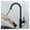 Black, variant on Kitchen Faucet Black Pull Out Kitchen Tap Brushed Gold Pull Down Kitchen Mixer Rotating Sink Faucet Mixer Tap Brass ,Easy to Use