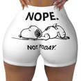 thumbnail image 1 of Pantalones cortos de ciclismo para entrenamiento de voleibol con paisaje de Van Gogh personalizado de Snoopy y Charlie Brown Pantalones cortos de yoga para gimnasio de Peanuts para mujer, 1 of 5