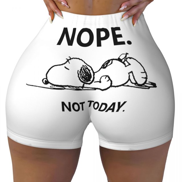 Pantalones cortos de ciclismo para entrenamiento de voleibol con paisaje de Van Gogh personalizado de Snoopy y Charlie Brown Pantalones cortos de yoga para gimnasio de Peanuts para mujer