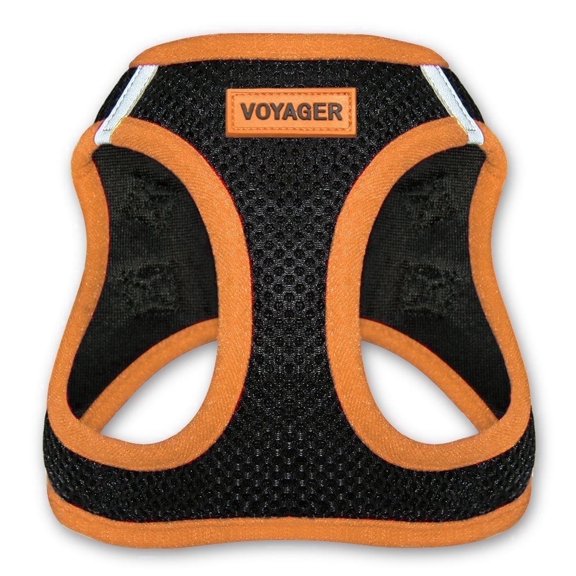 Best Pet Supplies - Voyager Step-in Air Pet Harness - All Weather Mesh - Orange, S