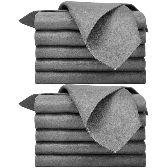 CIVG 10pcs Cleaning Cloth Reusable Microfiber Cleaning Pad High Water Absorption Stripe Free Cleaning Towel Rag Multipurpose Polishing Cloth for Kitchen Glass Car Window Cleaning 30 ×30cm/20 × 30cm