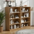 thumbnail image 3 of Lumioca 4-Tier Wooden Bookshelf, 49"H Bookcase with Adjustable Shelves (76lbs,Oak), 3 of 9