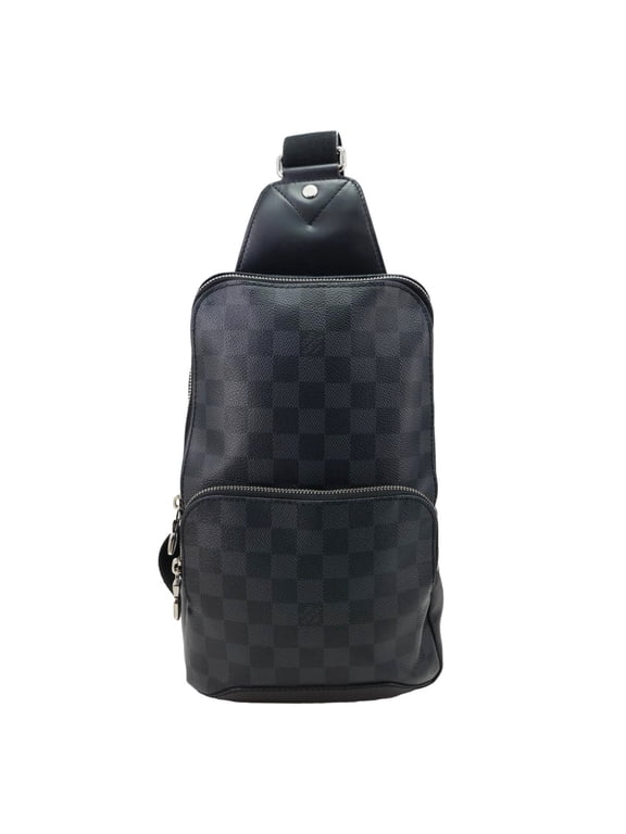 Pre-Owned Louis Vuitton Avenue Sling Damier Graphite Backpack Bag Black