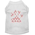 thumbnail image 1 of Candy Cane Chevron Patte Strass Chien Chemise Blanc XS (8), 1 of 1