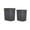 Black - 8L+6L, variant on 2 Gallon Open Top Kitchen Can, Wastebasket, Fits Under Desk and Small, Narrow Spaces in , Kitchen, Home Office, and Dorm, Easy to Clean,Black - 8L,Pack of 2
