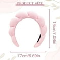 thumbnail image 2 of Spa Headband for Women Puffy Makeup Headband Spa Headbands For Women Fabric Headband Face Washing Makeup Removal Shower Facial Mask Versed Headband Cute Skincare Headband (C), 2 of 5