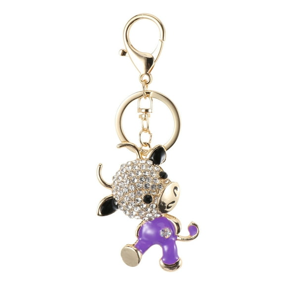LULULION Cute Ox Keychain bag charms for hand bags 1Set