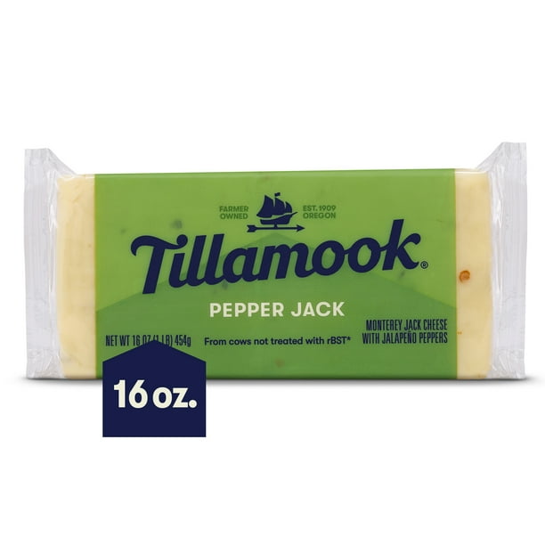 Tillamook Pepper Jack Cheese Block, 1 lb