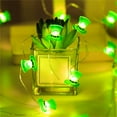 thumbnail image 1 of Xihbxyly Guirnalda de Luces Led para El Día de San Patricio, 4 Metros, 40 Luces, Control Remoto con 8 Modos de Iluminación, Decoración Festiva para El Hogar, Fácil de Usar, Perfecta para Celebracione, 1 of 2