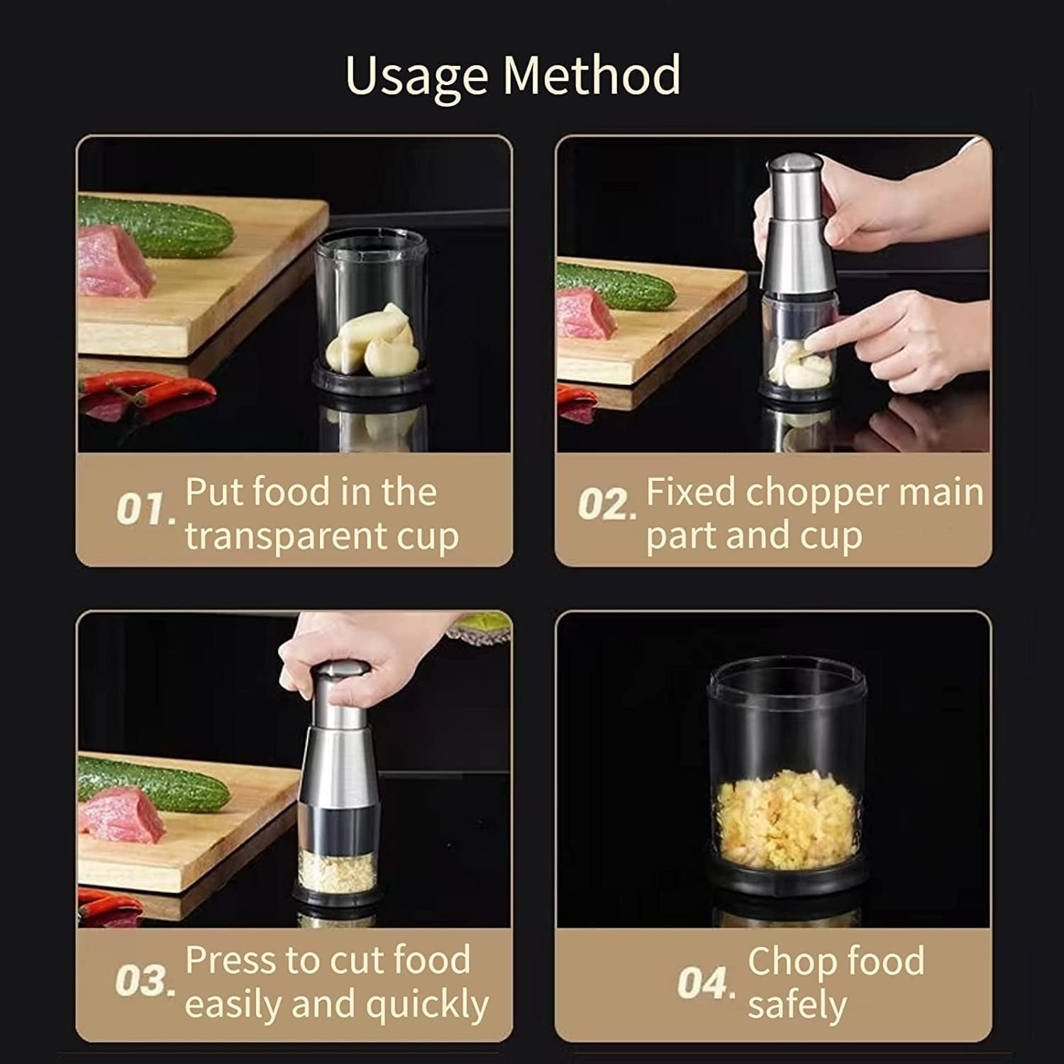 Stainless Steel Garlic Chopper
