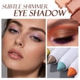 thumbnail image 4 of Dual Texture Matte Shimmer Eyeshadow Stick by Julystar, 17 Multi Tone Shades Silky Smooth Non-Caking Transfer Proof Long Wear Multi-Use Eye Crayon All Skin Tones, 4 of 21