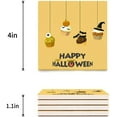 thumbnail image 3 of FMSHPON Happy Halloween Set of 4 Coaster for Drinks, Absorbent Ceramic Stone Coasters Cup Mat with Cork Base for Home Kitchen Room Coffee Table Bar Decor, 3 of 4
