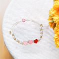 thumbnail image 4 of BemeyourBBs Valentine's day Bracelet for Women Love Heart Valentine's day Beaded Bracelets Bulk Cute Pink Red Stackable Stretch Bracelets for Valentines Day Accessories Jewelry Gifts, 4 of 8