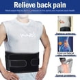 thumbnail image 3 of Hehanda Lumbar Back Support Belt Unisex Breathable, Black, 3 of 7