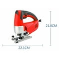 thumbnail image 3 of Cordless Orbital Jigsaw, 3.3A 240V 3.15" Wood Cutting and 10mm Steel, 750W Variable Speed ​​0-3000rpm Electric Jig Saw, 3 of 3