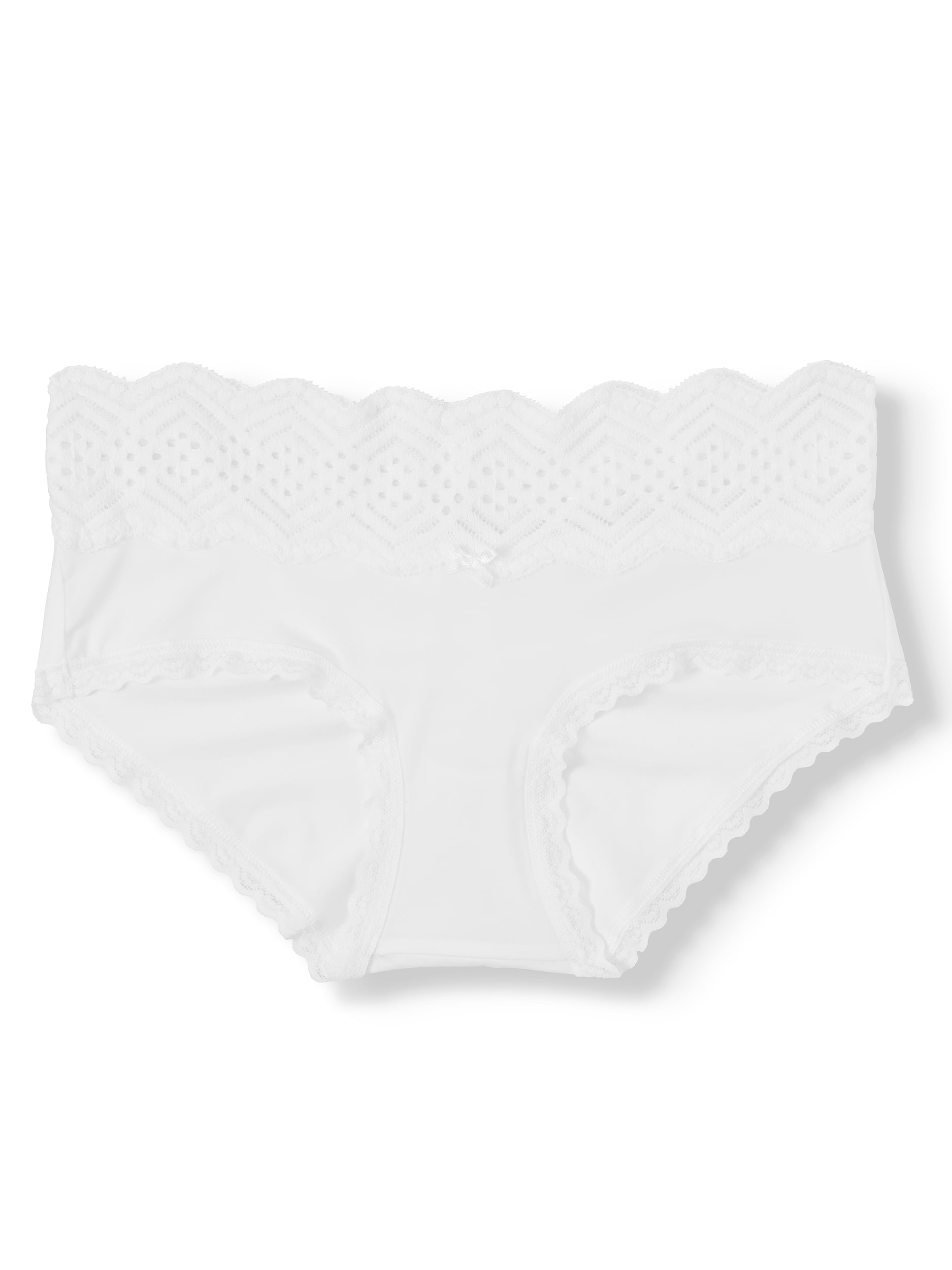 No Boundaries Women's Microfiber Lace Hipster Panty