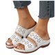 thumbnail image 4 of WILLBEST Sandalias Antiderrapantes Para Mujer, Zapatos De Mujer, Sandalias De Cuña Con Suela Gruesa, Sandalias De Una Pierna Huecas Con Flores De Moda, 4 of 8