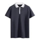thumbnail image 1 of pstuiky camisetas de hombre, Camisa de verano para hombre, de manga corta, con botones, estilo playero, color liso ropa de hombre xxl, 1 of 5