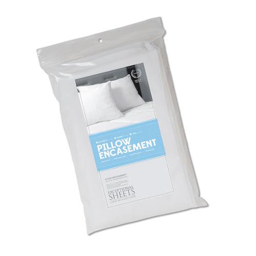 Set of 2 Pillow Encasements Waterproof Bed Bug Protector