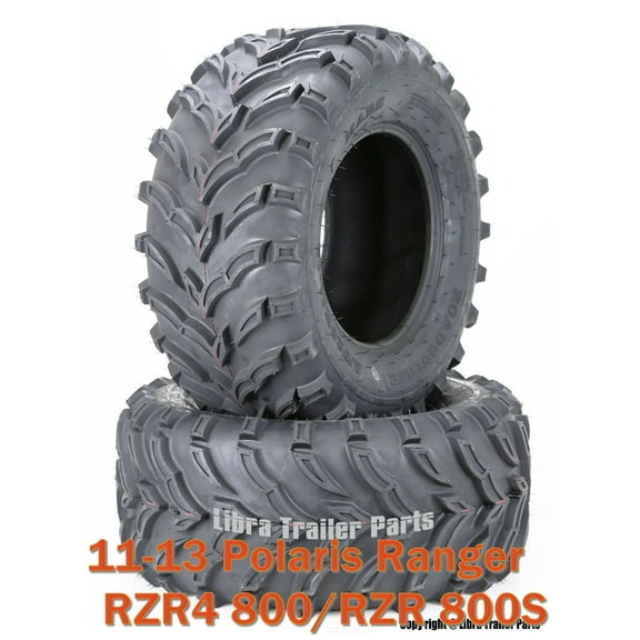 11-13 Polaris Ranger RZR4 800/RZR 800S ATV Rear Tire Set 27x11-12 /6PR