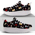 thumbnail image 1 of Zapatillas de deporte con bonitos dibujos de enfermeras para mujer, zapatillas de deporte de malla transpirables con plataforma y cordones,, 1 of 5