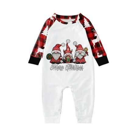 

Family Photo Outfits Christmas Pyjamas Set Red Checked Sleepwear Leisure Suit For Families Style Friends Party Casual Family Matching Pajamas Red 9 Months - 12 Months