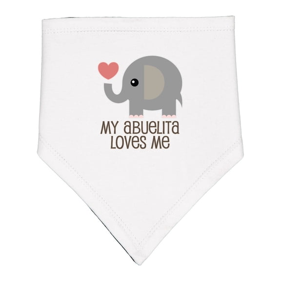Inktastic My Abuelita Loves Me Grandchild Baby Bandana Bib