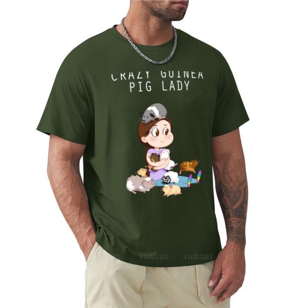 Camiseta Crazy cjillo de indias para hombre camisa de cuello redondo blanca gráfica