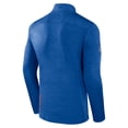 thumbnail image 3 of Men's Fanatics  Heather Royal New York Islanders Authentic Pro Quarter-Zip Pullover Top, 3 of 3