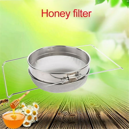 

Christmas Kicthen Decor Handle Honey Strainer Stainless Strainer With Honey With Extendable Steel Honey Filter Filter-Double Wine Funnel