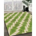 thumbnail image 3 of Ahgly Company Machine Washable Indoor Rectangle Transitional Slime Green Area Rugs, 6' x 9', 3 of 7