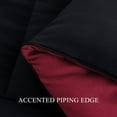 thumbnail image 5 of Aisbo Red/Black King Size Comforter Set,3-Pieces Reversible Comforter Set Soft and Lightweight,All Season Down Alternative Bed Comforter with 2 Pillow Shams, 5 of 7