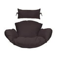 thumbnail image 3 of Island Gale® Hanging Basket Chair Outdoor Front Porch Furniture with Stand and Cushion (White/Beige), 3 of 8