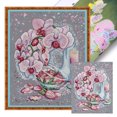 thumbnail image 1 of Hilo Algodón Ecológico Bordado Punto Cruz Phalaenopsis Impreso 14CT 28x35cm, 1 of 9