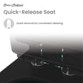 thumbnail image 3 of St. Tropez One Piece Elongated Toilet Dual Vortex Flush 1.1/1.6 gpf with 10" Rough-In, Matte Black, 3 of 6