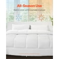 thumbnail image 3 of VEVOR Comforter Duvet Insert, 102 x 90 in, King Size Down Alternative Comforter, Quilted All Season Duvet with 4 Tabs, Soft & Machine Washable, Box Stitched Bedding for Home Hotel, Women/Men, White, 3 of 9