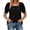 Black, variant on Summer Fashion Square Neck Solid Color Basic Tee Shirts Casual Top Daily Loose Womens Tops Shirts for Women Casual Summer Loose T Shirts Tech T Shirt Shirt Juniors Short Sleeve for Women
